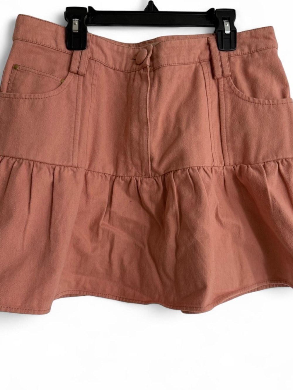 LoveShackFancy Rusty Rose Mini Skirt